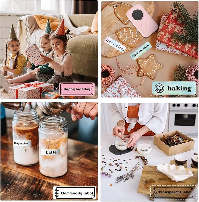 Phomemo Label Maker Machine, D30 Portable Handheld Bluetooth Mini Label Printer, Multiple Templates Smartphone Thermal Small Label Maker for Kids School Items, Classroom Teacher Supplies, Easy to Use