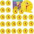 Lenwen 75 Pcs Classroom Clock Kit 24 Hours Learn to Tell Time Teaching Clock Toy by Lenwen