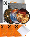 K&F CONCEPT 62mm Star Filters Kit 4 Points 6 Points 8 Points Cross Screen by KFCONCEPT