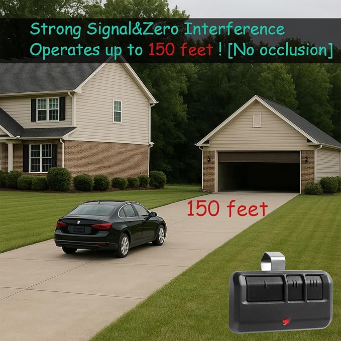 3 Replacement Garage Door Opener Remote,  Compatible - Image 3