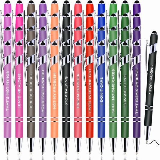 48 Pcs Ballpoint Pens,Fine Point Smooth Writing Pens,Kawaii Pens For Writing Journaling Taking Notes School Office Home. (Mixed color 48Pcs)