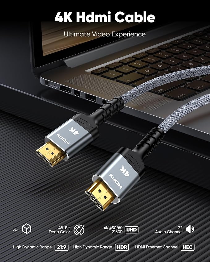 Highwings 4K HDMI Cable 8FT - Image 4