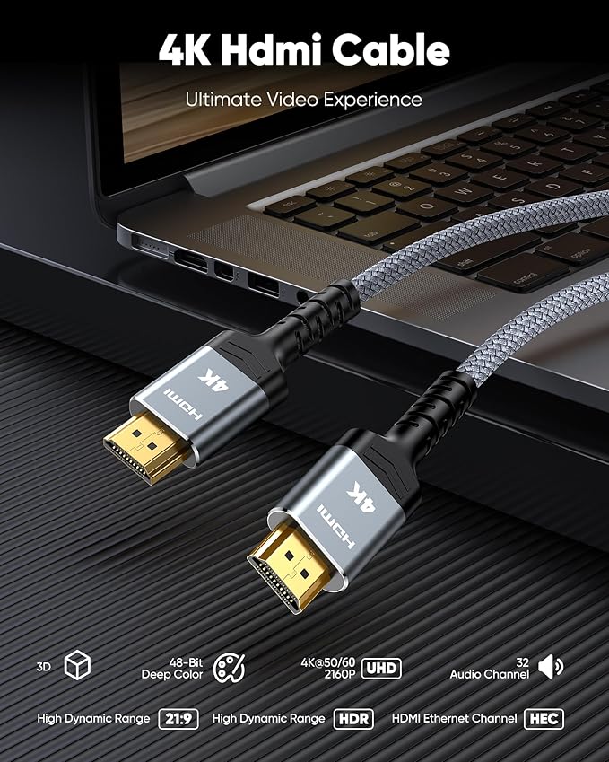 Highwings 4K Short HDMI Cable 0.5FT/0.15m - Image 4