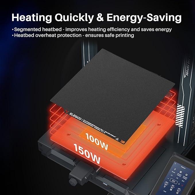 ELEGOO Neptune 4 Pro 3D Printer, 500mm/s High Speed Printer with Klipper Firmware, Auto Leveling and Direct Drive Extruder, Easy Assembly, 8.85x8.85x10.43 Inch Printing Size