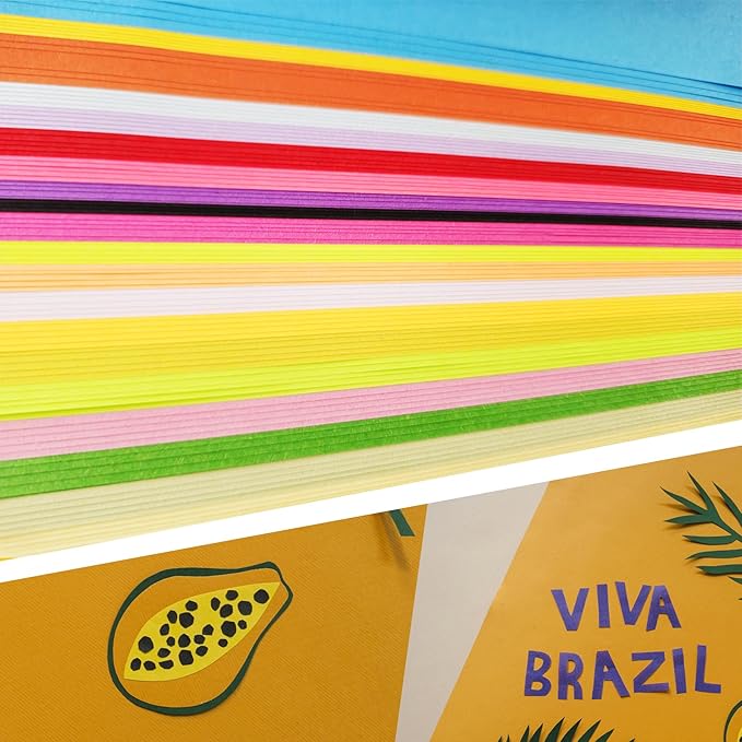 200 Sheets 20 Colors Colored Paper A4 Printer Paper Copy Stationery Multipurpose Colored Card Stock Printer Origami for Christmas DIY Kids Art Craft