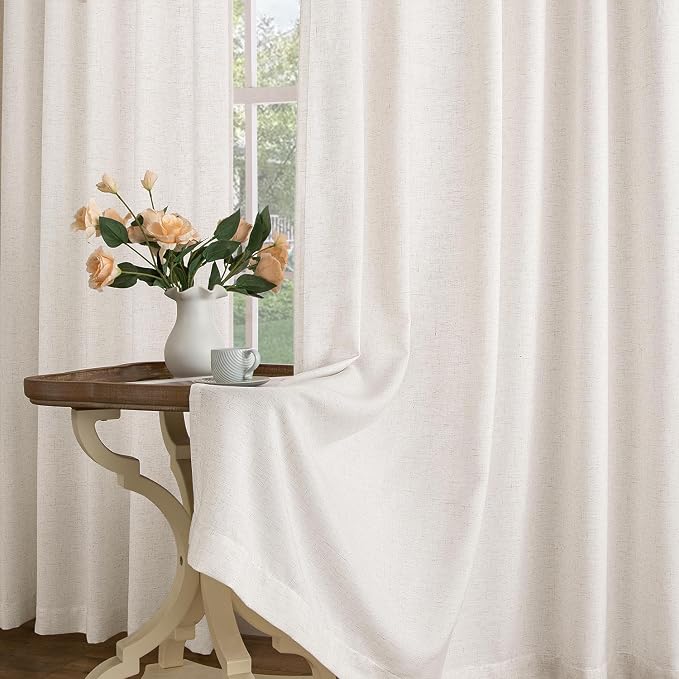 Memory Trained Pinch Pleated Curtains 108 Inches Long, Viral Linen Pinch Pleat - Image 10