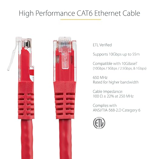 StarTech 25ft CAT6 Ethernet Cable - Image 2