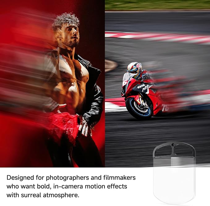 PUYI 100mm Handheld Single Ghost Prism FX Filter, Motion Blur & Refraction Lens - Image 4