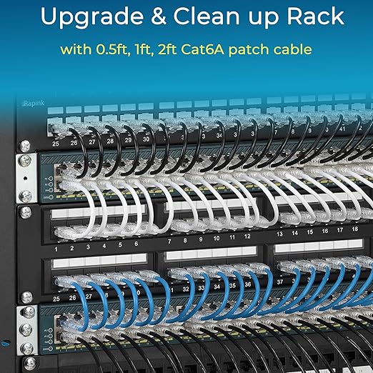 Rapink Patch Cables Cat6/ Cat6a 25ft Slim, Cat6a Ethernet Patch Cable 10G - Image 6