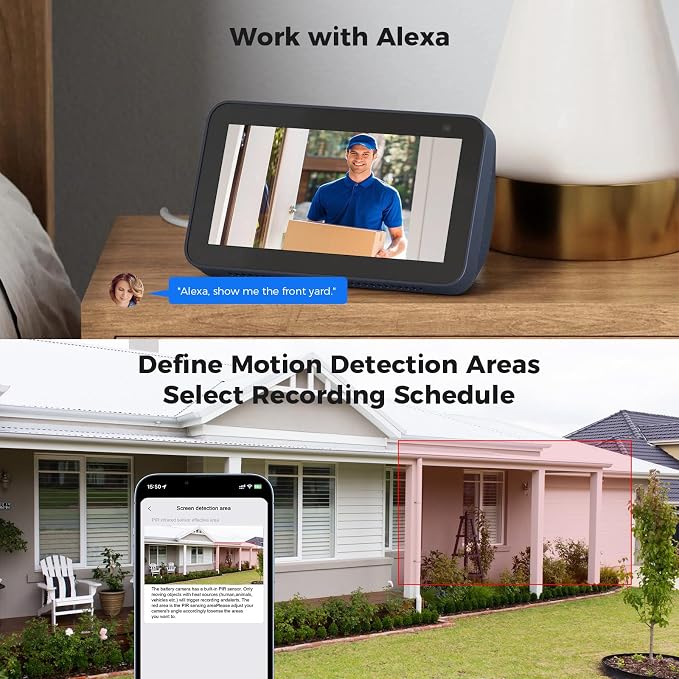 Hiseeu Security Cameras Wireless Outdoor, Solar Powered 3K 4MP Surveillance - Image 8