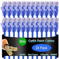 Cat6a Slim Ethernet Patch Cable 14 ft, Cat6a Patch Cable by Lysymixs