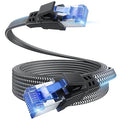 EWIND Anti-Tear Nylon for Cat 8 Ethernet Cable, 10FT Heavy Duty High Speed by EWIND