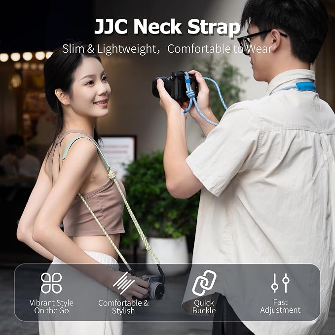 128cm Adjustable Vintage Braided Rope Vintage Camera Neck Shoulder Strap - Image 2
