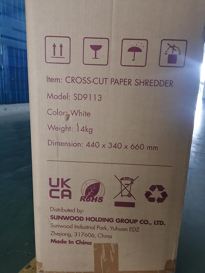 WOLVERINE 18-Sheet Shredders for Home Office Heavy Duty P-4 Security Level Crosscut Paper Shredder Paper/CD/Card Ultra Quiet Paper Shredder for Home with 6 Gallons Pullout Waste Bin SD9113(White ETL)