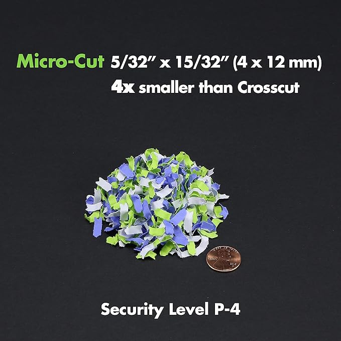 Aurora AU1275MB High-Security 12-Sheet Micro-Cut Paper and CD/Credit Card Shredder/ 5.7-Gallon Pullout Basket/60 Minutes Run Time