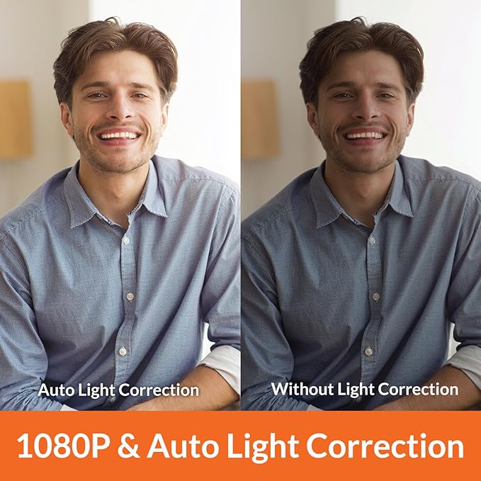 Innex C220 HD 1080p Webcam with Microphone, 71°FOV, Noise Canceling, Low Light Correction, Privacy Shutter - Plug & Play USB Webcam for PC, Windows, Mac - Ideal for Work from Home, Remote Learning