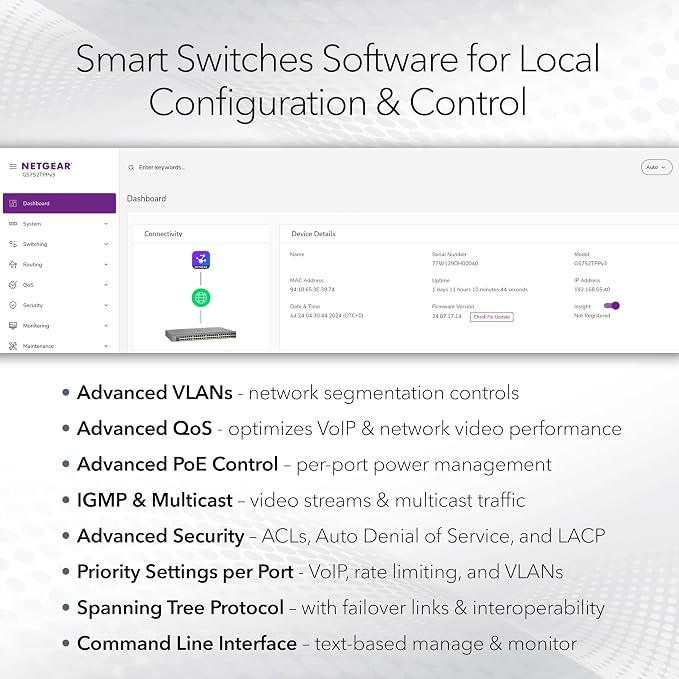 NETGEAR 8-Port Ultra60 Multi-Gigabit Ethernet Smart Switch - Image 3