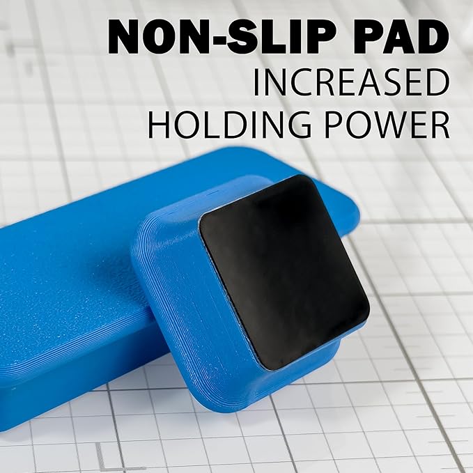 Glassboard Studio MiniBar Magnet - Strong Neodymium Rare Earth Magnets for Fridge, Whiteboard, Locker & Magnetic Glassboards - Ideal for Crafting & Office Use - Strong Fridge Magnets (Ice Blue, 12)