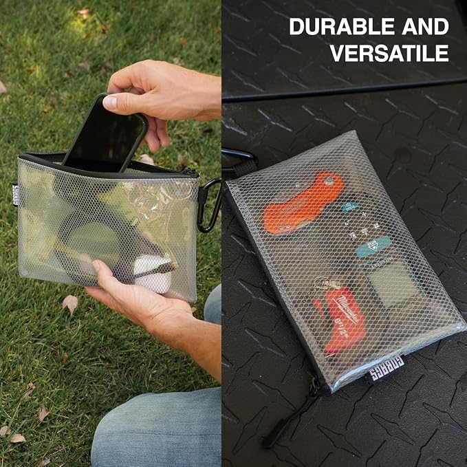 GOBAGS Air Production Medium Clear Zipper Pouch – Cable Organizer & Travel Gear - Image 5
