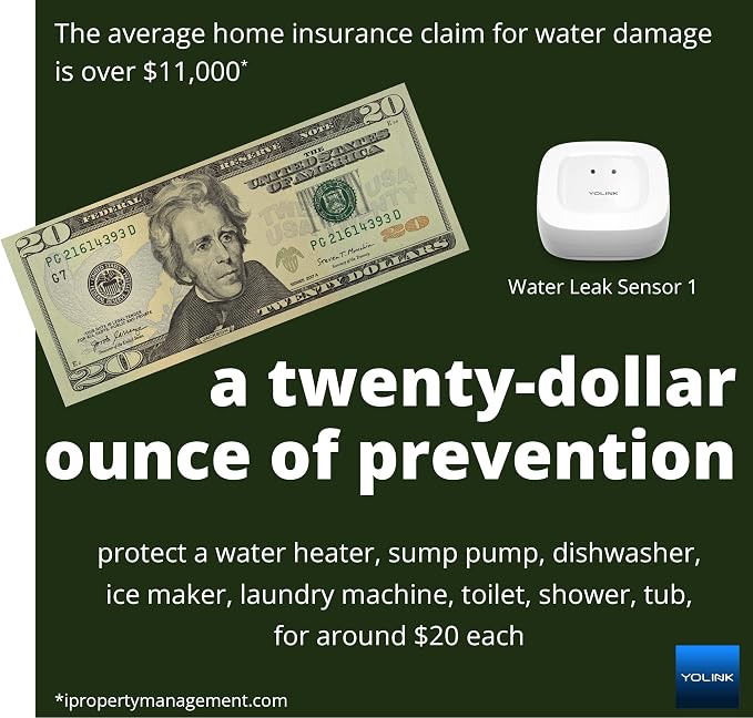 YoLink LoRa Smart Water Leak Protection System, Including 1/2" Commercial Grade - Image 9