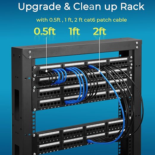 Rapink Patch Cables Cat6 5ft, Ethernet Patch Cable 10G Support, Cat 6 Patch - Image 5