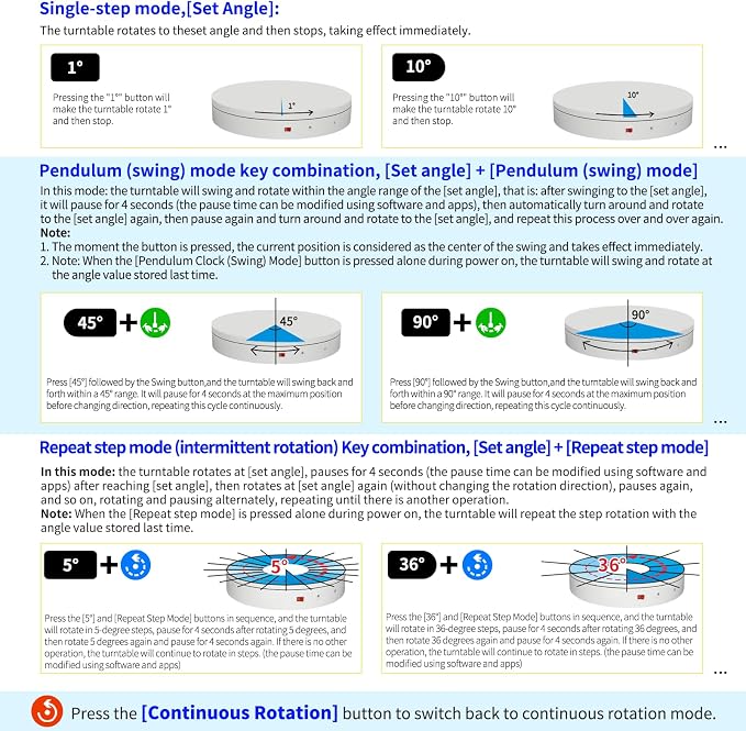 Programmable Motorized Electric Turntable Command-Controlled Rotating Platform - Image 4