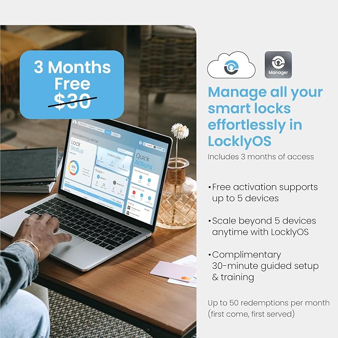 Lockly Guard Secure Pro Platinum Deadbolt PGD728WPU Commercial Smart Lock – - Image 7