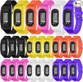 Geyoga Pedometer for Walking Steps and Miles Pedometer Watch Silicone Steps by Geyoga