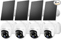 ZUMIMALL 2K Solar Security Cameras Wireless Outdoor 4-Pack, Solar Powered by ZUMIMALL