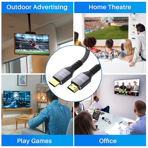 8K HDMI 2.1 Cable, Real Certified Cable, Ultra HD Braided Cord, Supports - Image 5
