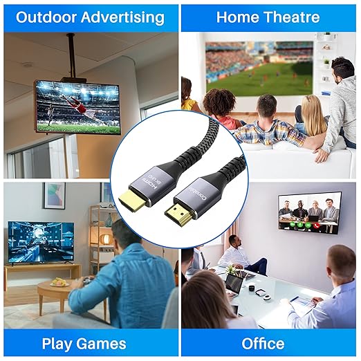 Certified HDMI® Cable, Real 8K Cable /5M, Ultra HD Braided Cord, Supports - Image 5