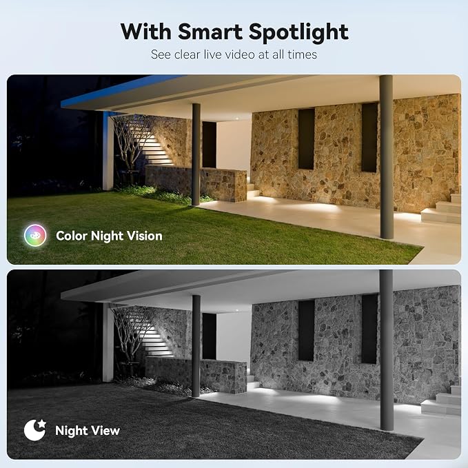 ELYSOO Solar Security Cameras Wireless Outdoor, 2.4GHz WiFi, 2K Color Night - Image 4
