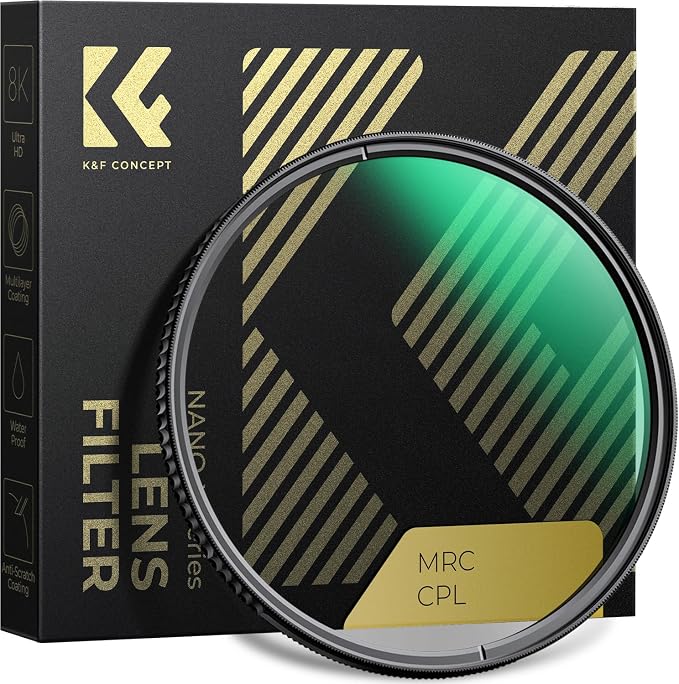 K&F CONCEPT 105mm Circular Polarizers Filter Polarizing Filter 28 Multi-Layer by KFCONCEPT