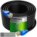 Cat5e Outdoor Ethernet Cable 300 Feet, Cat 5e Heavy Duty Internet Network LAN by Conable