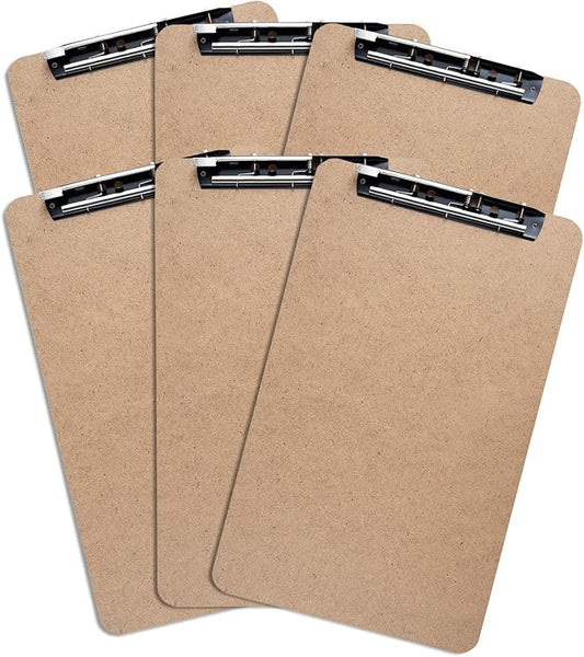 Extra Large Clipboard Set (6pc) - Larger Than 11x17 - Vertical or Landscape - Fits 11 x 17 Tabloid Paper (Board 11.6"x19.5" - 2 Inches Longer Than Legal Size)
