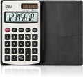 Calculator, Deli Standard Function Basic Calculators, Solar Battery Dual Power by delioffice