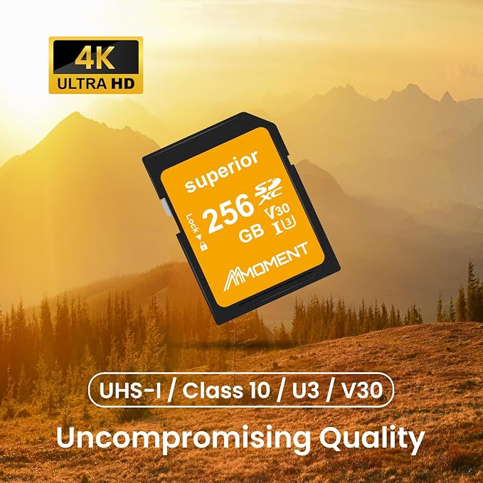MMOMENT 256GB Full-Size SD Card UHS-I U3 V30 Class 10 High Speed SDXC – Up to - Image 4