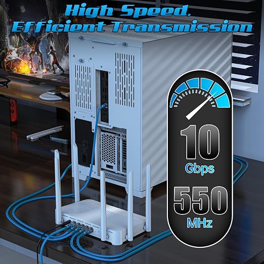 5 Feet Cat6 Patch Cables, Solid Pure Copper Patch Cord, Cat 6 Ethernet Cable - Image 4