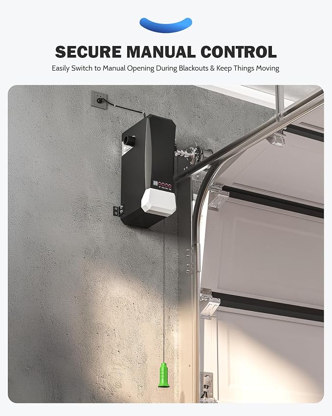 ZUMI Wall-Mounted Garage Door Opener, App-Controlled Garage Opener - Image 5