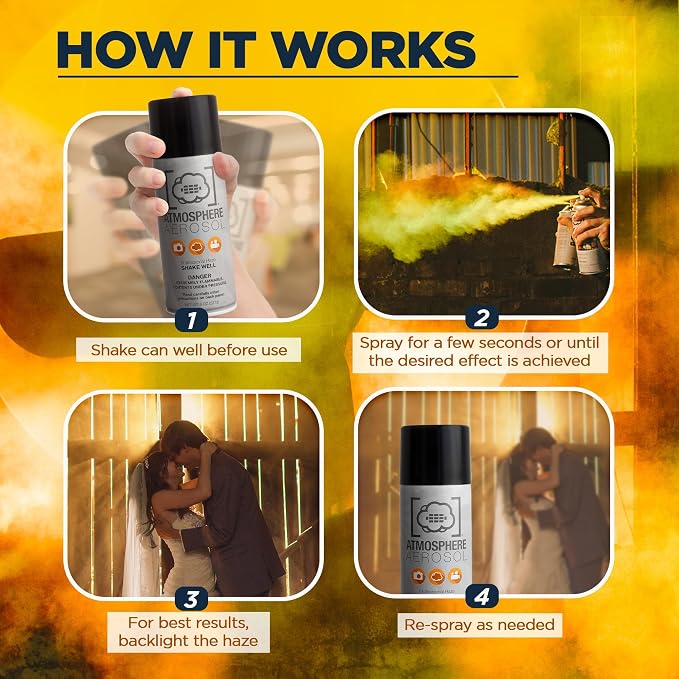 6 Pack Atmosphere Aerosol Haze/Fog Spray - Image 4