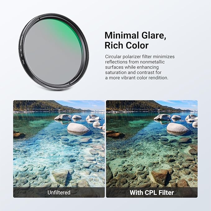 NEEWER 67mm Variable ND + CPL + UV Filter Kit - Image 5
