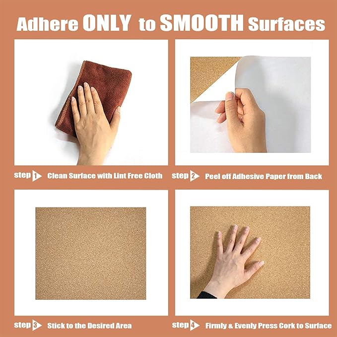 SUNGIFT Cork Board 12"x12" - 1/2" Thick Square Bulletin Boards 9 Pack Cork Tiles with 100 PCS Push Pins Mini Wall Self-Adhesive Corkboards Tiles for Wall