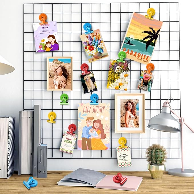 20 Pack Fridge Magnet, Multicolor Magnetic Clips Whiteboard Magnets, Magnet Clips Heavy Duty Refrigerator Magnets for Photo Displays, Home, Office, Classroom