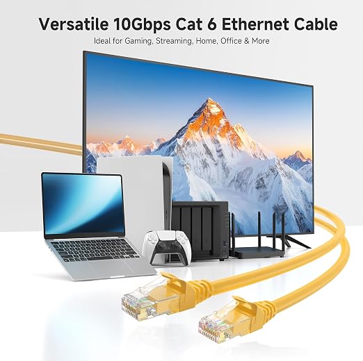 Cable Matters 10Gbps Snagless Cat 6 Ethernet Cable - 6ft - Image 2