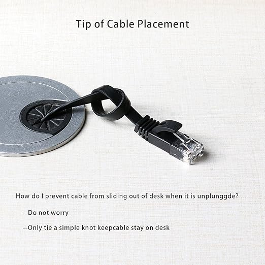Jadaol Cat 6 Ethernet Cable 35 ft, 10Gbps Support Cat8 Cat7 Network, Flat RJ45 - Image 7