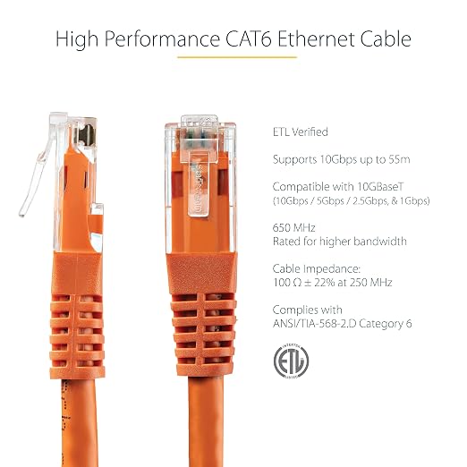 StarTech 50ft CAT6 Ethernet Cable - Image 2