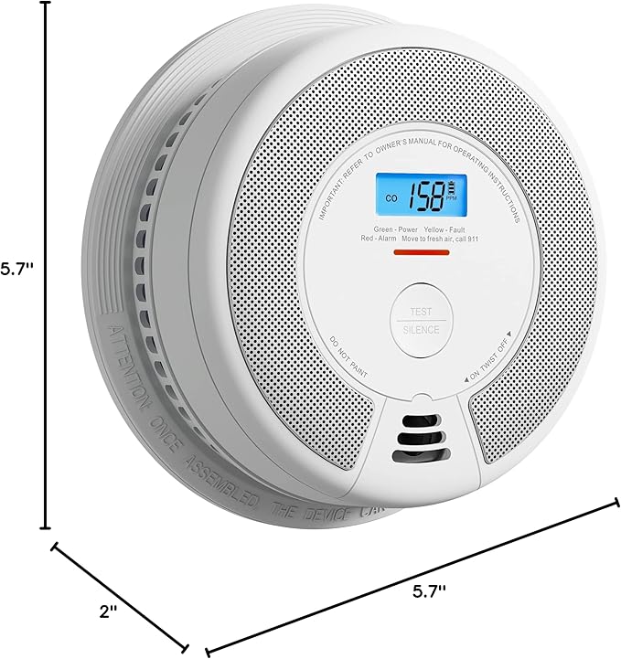 X-Sense 10-Year Battery Combination Smoke Carbon Monoxide Alarm Detector - Image 8