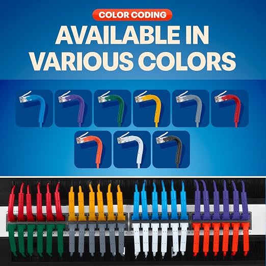 Everest Ultra Slim Cat6a Ethernet Patch Cables 2ft Red - Image 6