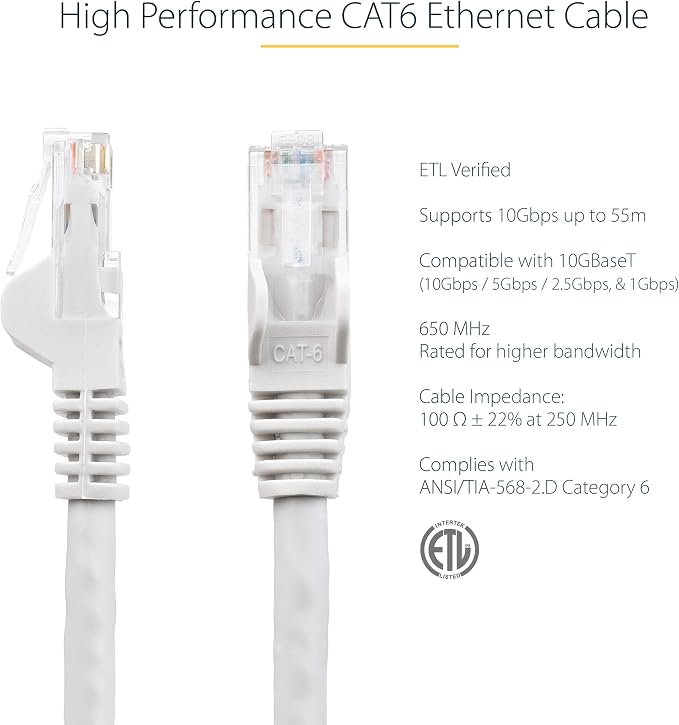 StarTech 75ft CAT6 Ethernet Cable - Image 2