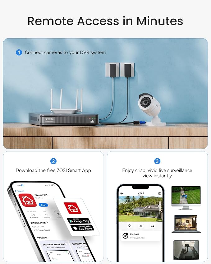 ZOSI 1080P HD Home Surveillance Camera System - Image 8